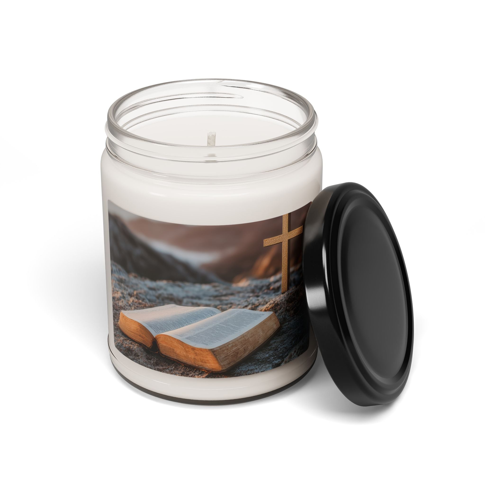 Scented Soy Candle, 9oz 100% cotton wick and a glass jar