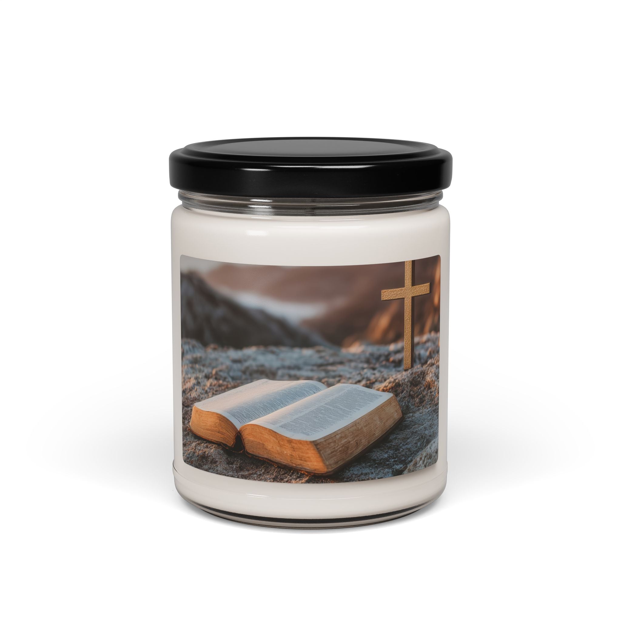 Scented Soy Candle, 9oz 100% cotton wick and a glass jar