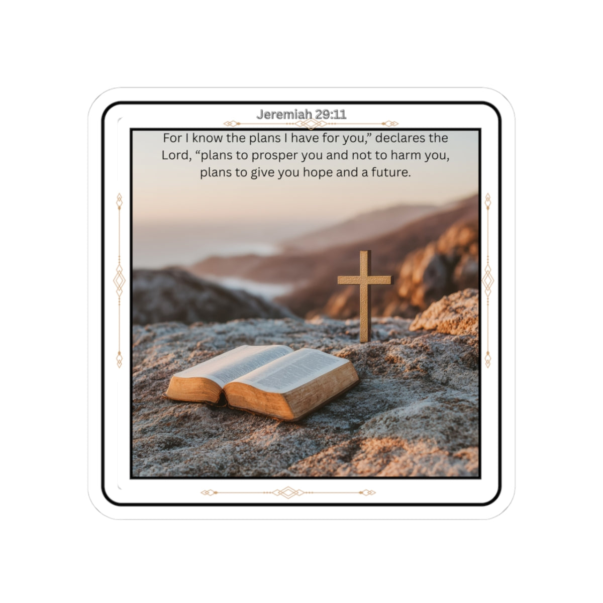 Inspirational Faith Stickers, Bible Verse Art, Encouragement Decals, Christian Gifts, Hope Quotes