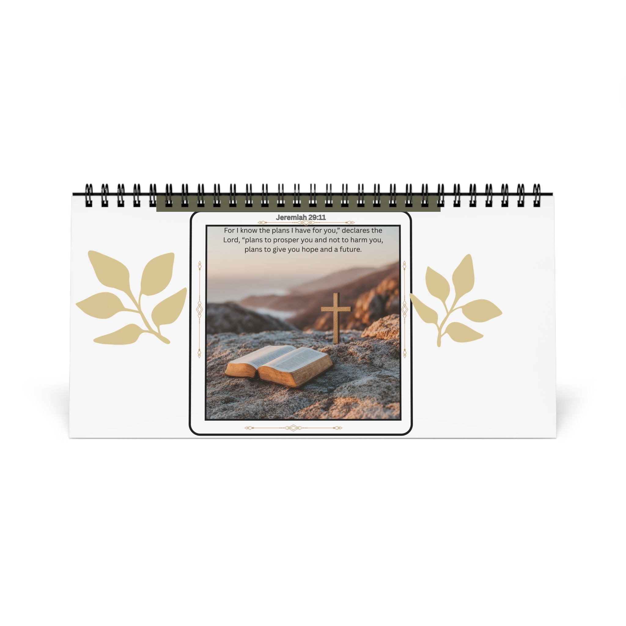 Inspirational Desktop Calendar - Perfect Gift for Students, Motivational Desk Decor, 2023 Planner, Faith-based Calendar
