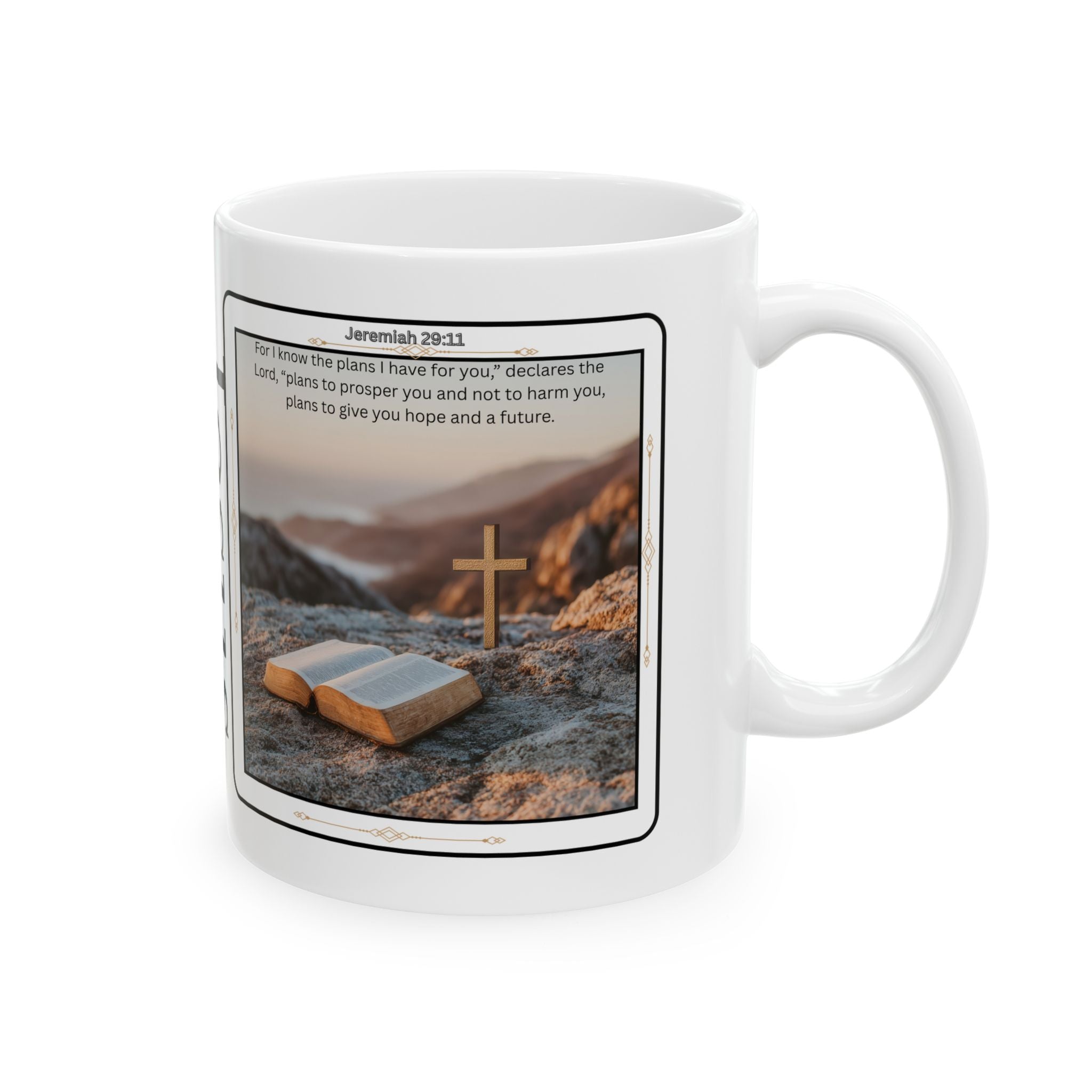 Jesus Ceramic Mug - Faithful Gift for Christians, Bible Study, Religious Coffee Cup, Prayer Mug, Spiritual Decor
