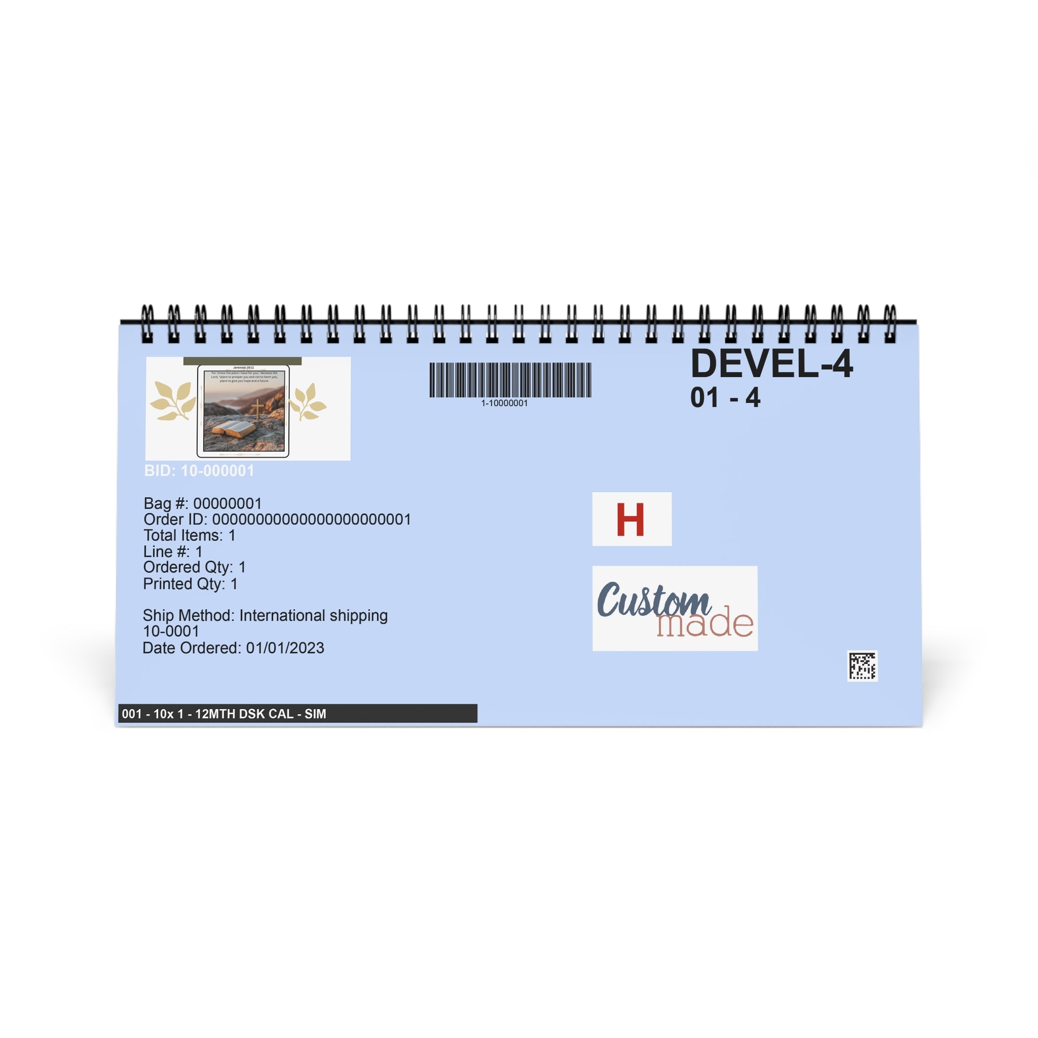 Inspirational Desktop Calendar - Perfect Gift for Students, Motivational Desk Decor, 2023 Planner, Faith-based Calendar
